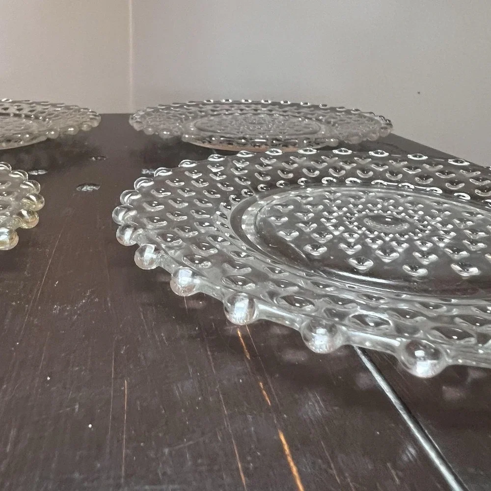 Duncan & Miller Hobnail Clear Luncheon Bread & Butter Plate 6
